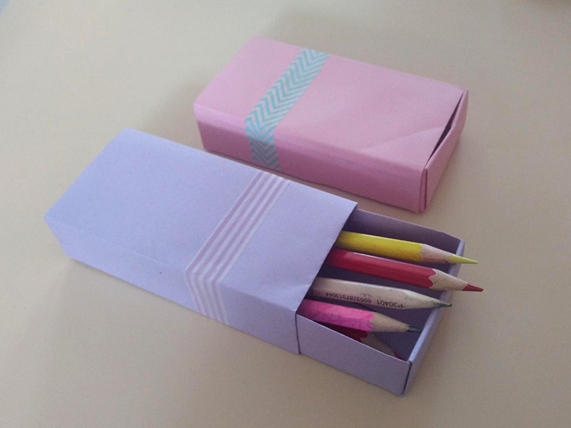 怎么折文具袋？折纸方法！